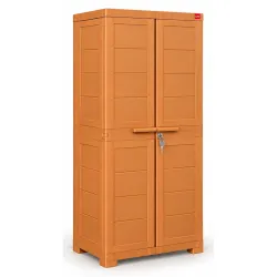 Cello Novelty Big Bookshelf, Sandalwood Brown 2 Dustproof Doors