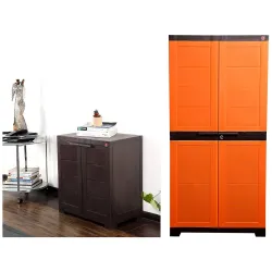 Cello Novelty Compact&2 Door Cupboard with 3 Shelves