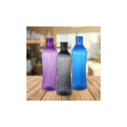 CELLO Oasis Water Bottles Set of 3 Pcs For Daily Use, 1000ml Each Multicolor | Stylish & Unbreakable BPA-Free Leakproof Spill Proof Fridge Safe Pet Water Bottle For School, Office, Kitchen &...
