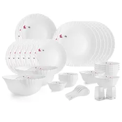 Cello Opalware 35-Piece Dinner Set