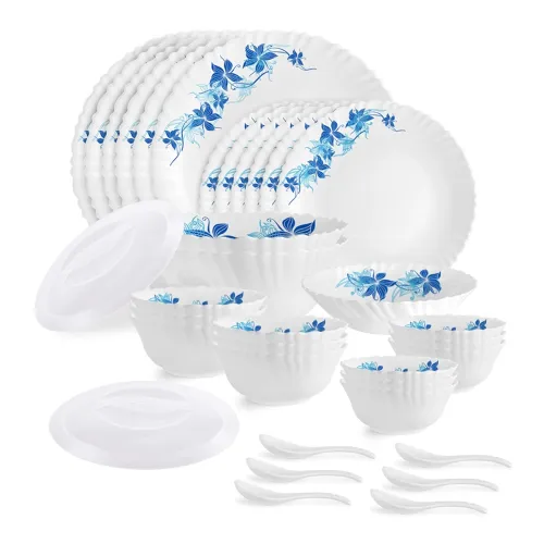 Image of Cello Opalware Dazzle 35-Piece Dinner Set