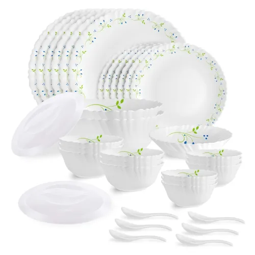 Image of Cello Opalware Dazzle Series Tropical Lagoon Dinner Set of 35 Units
