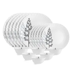 Cello Opalware Dazzle Series Winter Pine Dinner Set, 18 Units