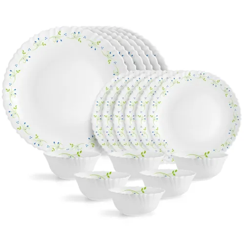 Image of Cello Opalware Dazzle Tropical Dinner Set - 18 Pcs