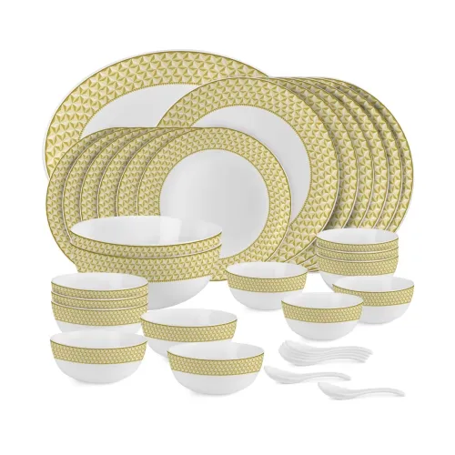 Image of Cello Opalware Divine Goldenpyramid Dinner Set