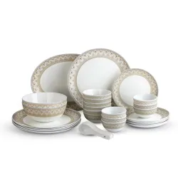 Cello Opalware Divine Series Trinity 33 Pieces Dinner Set