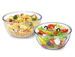 CELLO Ornella  Glass Mixing Bowls for Kitchen Set of 2 Pcs