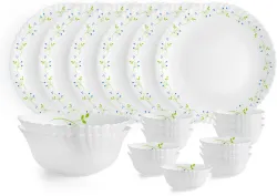 cello Pack of 20 Opalware Dazzle Series Tropical Lagoon Dinner Set