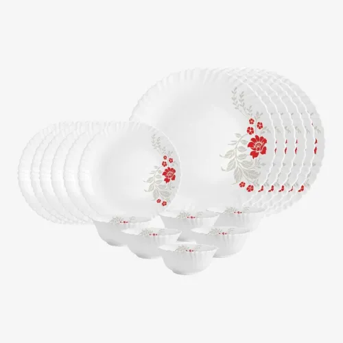 Image of cello Pack of 18 Opalware Dazzle Dinner Set