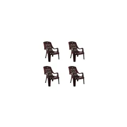 Cello Plastic Comfort Sit Chairs Set of 4