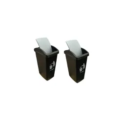 Cello Plastic Garbage Swing-Lid Dustbin 48 Ltr Grey
