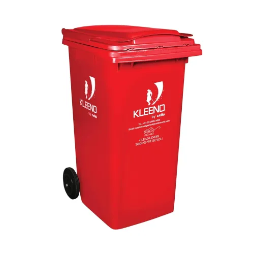 Image of CELLO Plastic Wheel Manual-Lift Garbage Waste Dustbin 240 Ltr