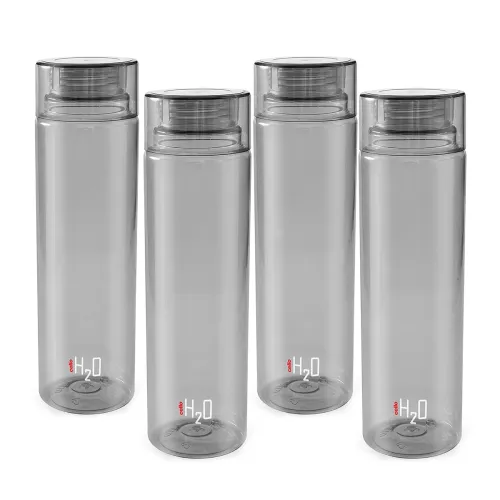 Image of Cello Plastic H2O Unbreakable Bottle, 1 L Set of 4
