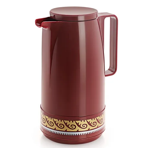 Image of Cello Plastic Nexus Vacuum Flask, 1 L, Brown