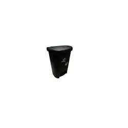 Cello Plastic Pedal Step-On Garbage Dustbin 50 Ltr, Black