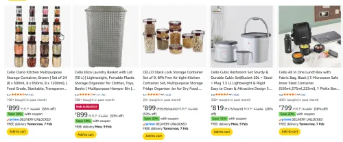 Image of Cello Product up to 70% Discount + Coupon Discount