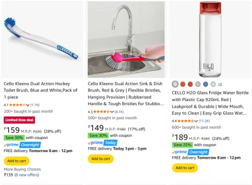 Image of Cello Products Starting @ ₹149