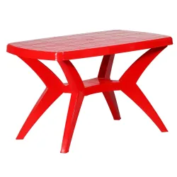 Cello Proline Mega Dining Table (Plastic,Red)
