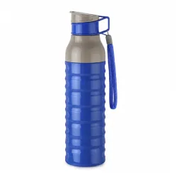 CELLO Puro Steel-X Delta 600 PU Insulated Water Bottle for Office 550 ml Blue