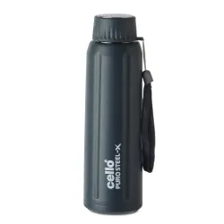 Cello Puro Steel X Spike 600 Water Bottle | Leak Proof & Refrigerator Safe | PU Insulated | Wide Mouth Opening | Keeps C