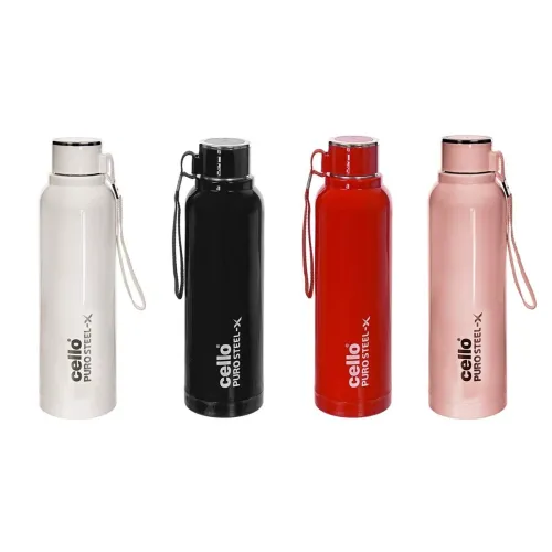 Image of Cello Puro Steel-X Benz 900 PU Insulated Bottle Set (4 x 650ml)