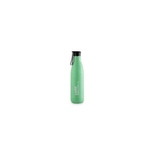 Image of Cello Puro Steel-X Neo 900 Inner Steel Insulated Water Bottle 720ml, Green | ISI Certified | PU Insulated | BPA Free, Le