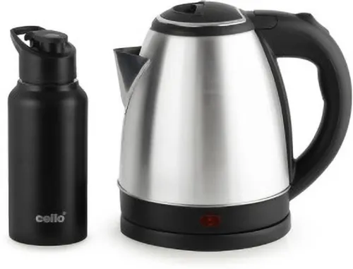 Image of cello Quick Boil Lifestyle Kettle 1.5 L+Stainless Steel Water Bottle 500ML