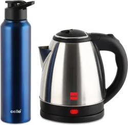 Cello Quick Boil 1.5L Kettle + Sippa 1000ml Bottle