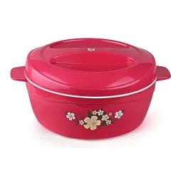 Cello Roti Plus Insulated Steel Casserole | 1500ml | Pink