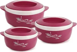 cello Sapphire Pack of 3 Thermoware Casserole