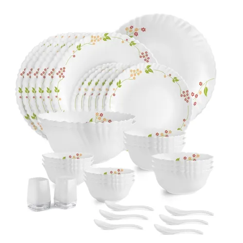 Image of CELLO Secret Garden Dazzle Series Opalware Dinner Set