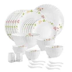 CELLO Secret Garden Dazzle Series Opalware Dinner Set