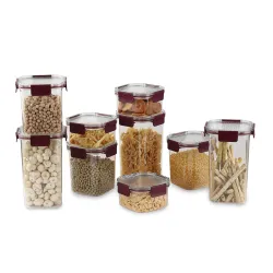 Cello Stack Lock Storage Container Set – 9 Pieces