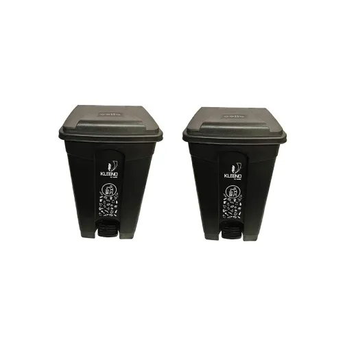 Image of Cello Strong Plastic Step-On Pedal Garbage Dustbin 60 Ltr Black Combo`