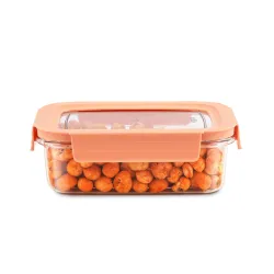 CELLO Stylelock Pet Storage Container for Kitchen 410ml Baby Orange | Freezer & Fridge Safe Stackable Airtight Kitchen S