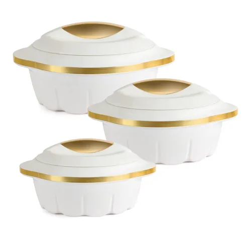 Image of Cello Stylus Insulated Hot-Pot Set of 3 (500ml, 1000ml, 1500ml)