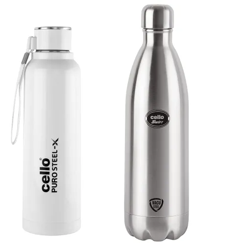 Image of Cello Swift Stainless Steel Double Walled Flask Hot and Cold,1000ml, 1pc