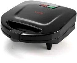 Cello ToastiGO 800W Grill Sandwich Maker, Non-Stick, Black