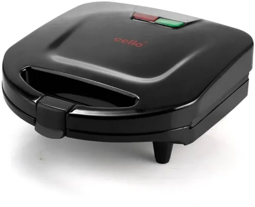 Image of cello ToastiGO Grill Maker 800W | Non Stick Coating | Electric Sandwich Maker Grill (Black)