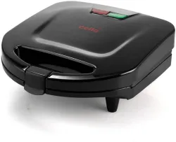 cello ToastiGO Grill Maker 800W | Non Stick Coating | Electric Sandwich Maker Grill (Black)