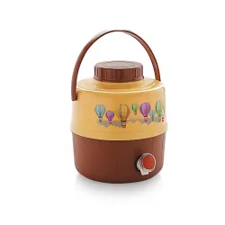 Cello Travel Star Pastic Insulated Water Jug 20 litres, Brown