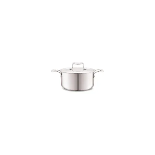 Image of Cello Tri-Ply 24 cm Stainless Steel Cookware Casserole 5.5 LTR 