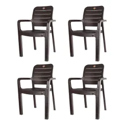 CELLO Trident Plastic Chair Set (4 Pcs)