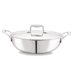 CELLO Tri-Ply 22 cm Stainless Steel Cookware Kadhai