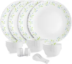 CELLO Tropical Lagoon 22-Piece Opalware Crockery Set