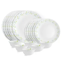 CELLO Tropical Lagoon Dazzle Series Opalware Dinner Set of 18 Pieces 
