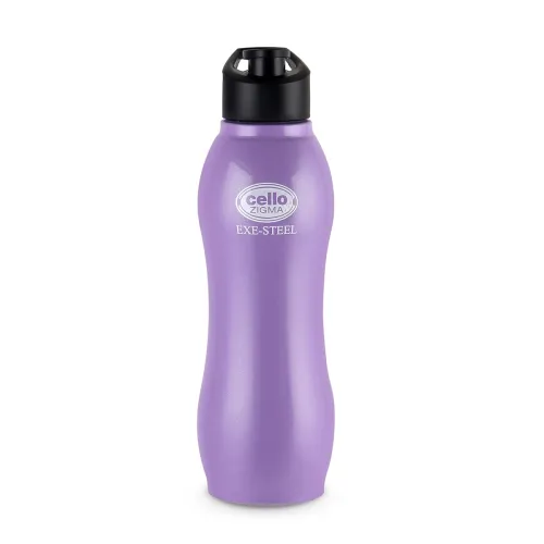 Image of Cello Zigma Exe Single Walled Stainless Steel Flask, 1000ml, Purple