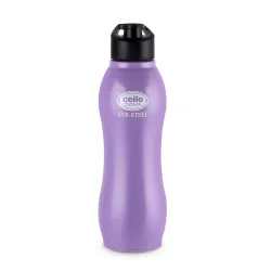Cello Zigma Exe Single Walled Stainless Steel Flask, 1000ml, Purple
