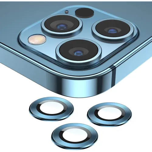 Image of CELLUTION Camera Glass Lens Protector Ring For iPhone 13 Pro 