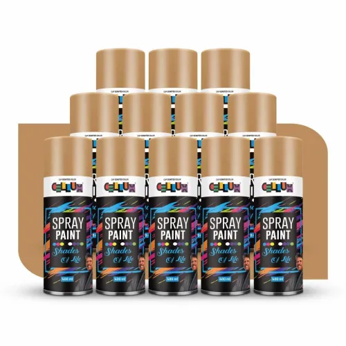 Image of Cellux 2X Gold Spray Paint – 400ml, Pack of 12